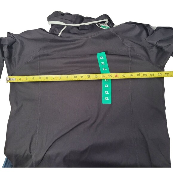 FILA Ladies' Funnel Neck Moisture Wicking Active Training Hoodie Black X-Large - Picture 10 of 10